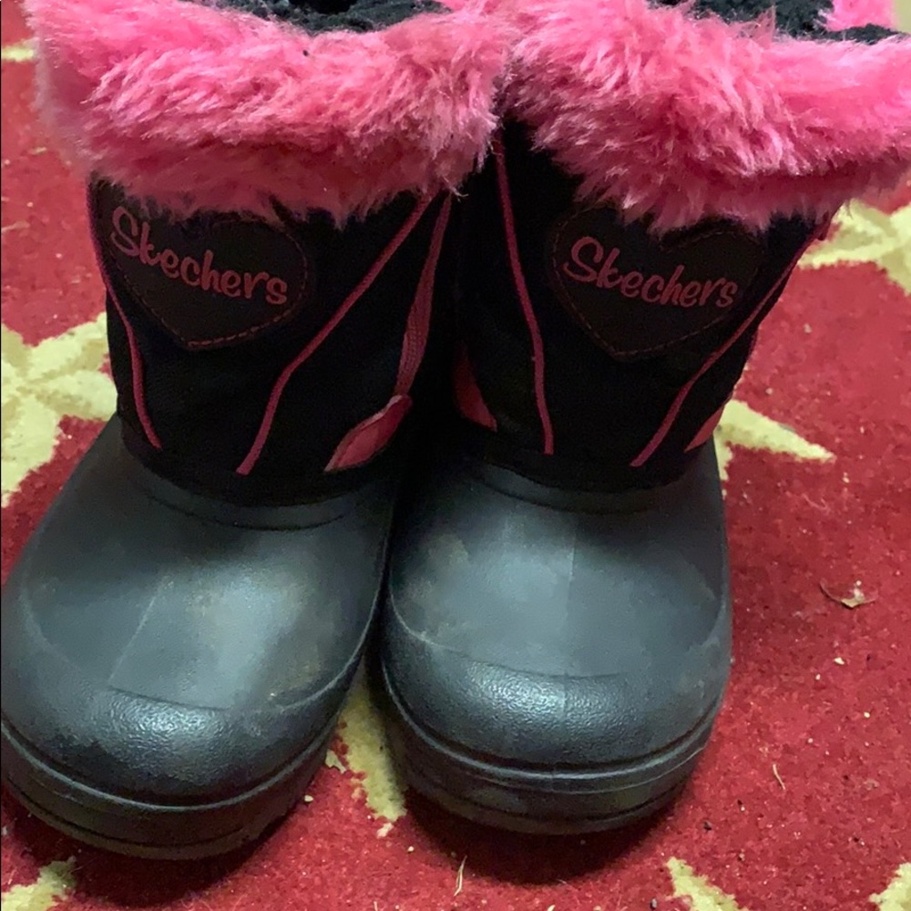 Sketchers toddler size 10 snow boots girls